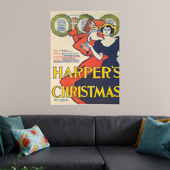 "Harper's: Christmas", Edward Penfield