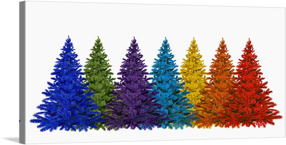 Add a pop of color to your home with this vibrant print of Christmas Tree Colorful. This artwork features a row of Christmas trees in a rainbow of colors, making it a perfect addition to any holiday decor. Whether you’re looking to brighten up a living space or add a touch of whimsy to a bedroom, this print is sure to make a statement. 