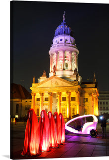  “Franzoesischer Dom - Festival of Lights 2011” is a captivating artwork that brings the magical night to life. The painting captures the iconic Franzoesischer Dom, bathed in a mesmerizing blend of lights, showcasing architectural grandeur amidst an ethereal glow. 