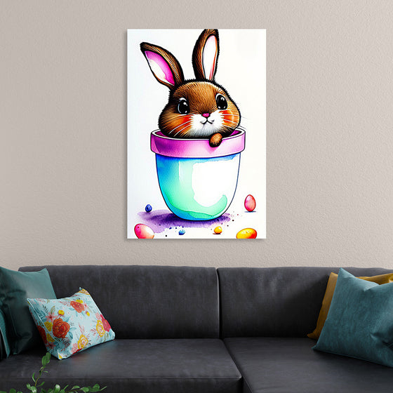 "Watercolor Bunny", Cwningen