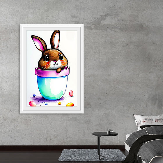 "Watercolor Bunny", Cwningen