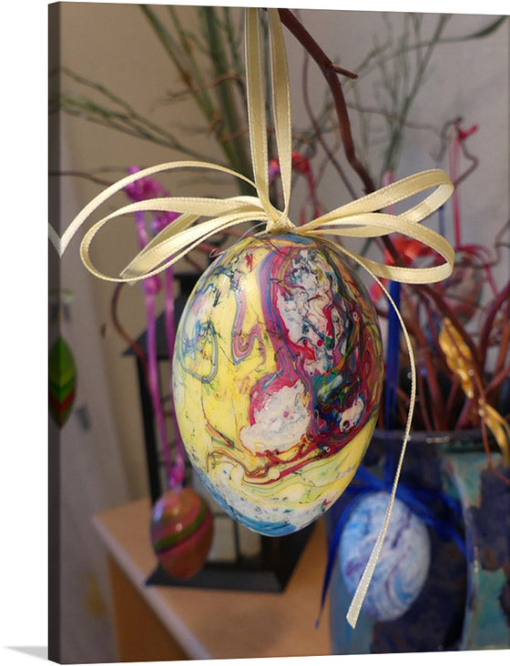 “Artistic Eggs” is a beautiful print that showcases a unique and colorful take on the traditional Easter egg. The print features a close-up of an egg with a marbled design in vibrant colors, making it a perfect addition to any art collection.