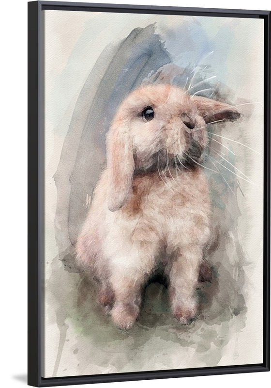 "Bunny in Watercolor"