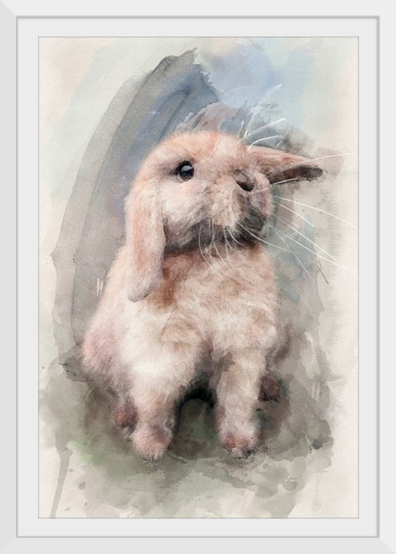 "Bunny in Watercolor"