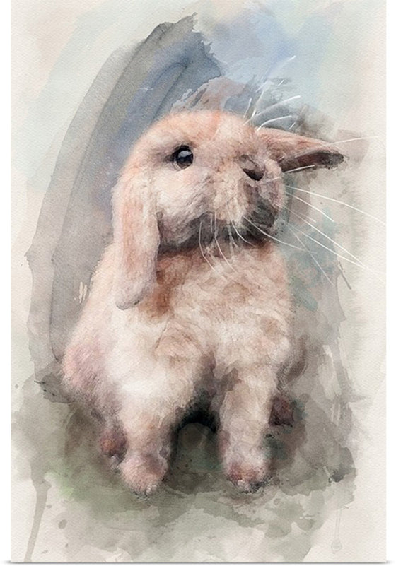 "Bunny in Watercolor"