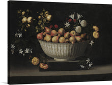  "Flowers and Fruit in a Chinese Bowl", Juan de Zurbarán