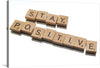 Introducing our exclusive print, “Stay Positive” - a visual embodiment of optimism crafted meticulously with Scrabble tiles. Each tile, rich in texture and character, spells out a daily mantra that is as timeless as it is uplifting. This piece promises not just aesthetic appeal but also a daily dose of positivity, making it the perfect addition to any space craving a touch of inspiration.