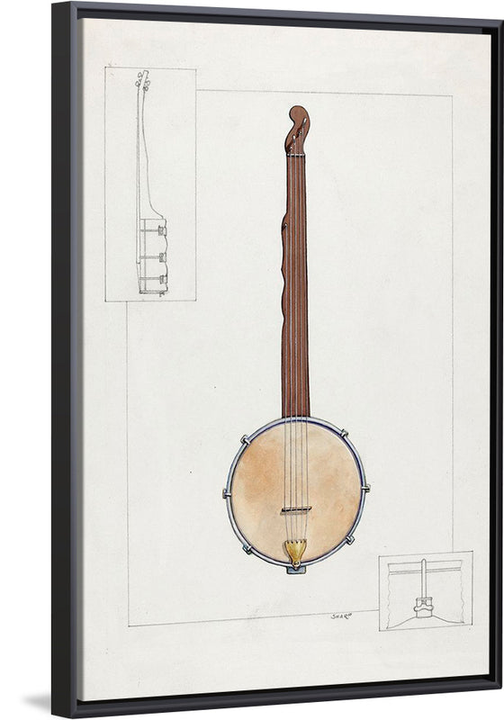 "Plantation Banjo (ca.1937)", Floyd R. Sharp