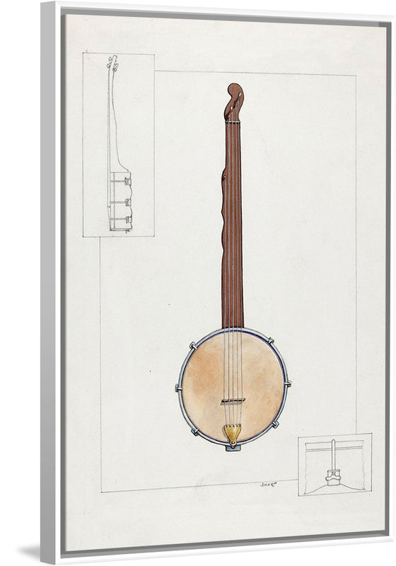 "Plantation Banjo (ca.1937)", Floyd R. Sharp