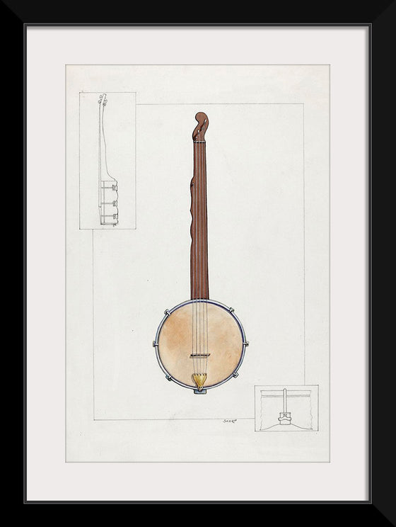 "Plantation Banjo (ca.1937)", Floyd R. Sharp