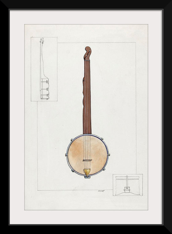 "Plantation Banjo (ca.1937)", Floyd R. Sharp