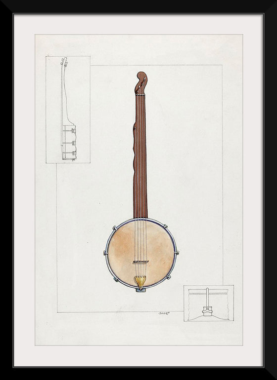 "Plantation Banjo (ca.1937)", Floyd R. Sharp