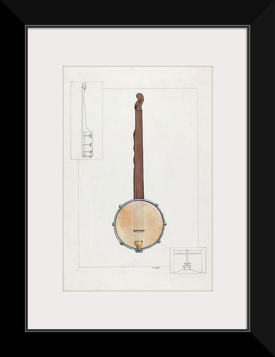 "Plantation Banjo (ca.1937)", Floyd R. Sharp