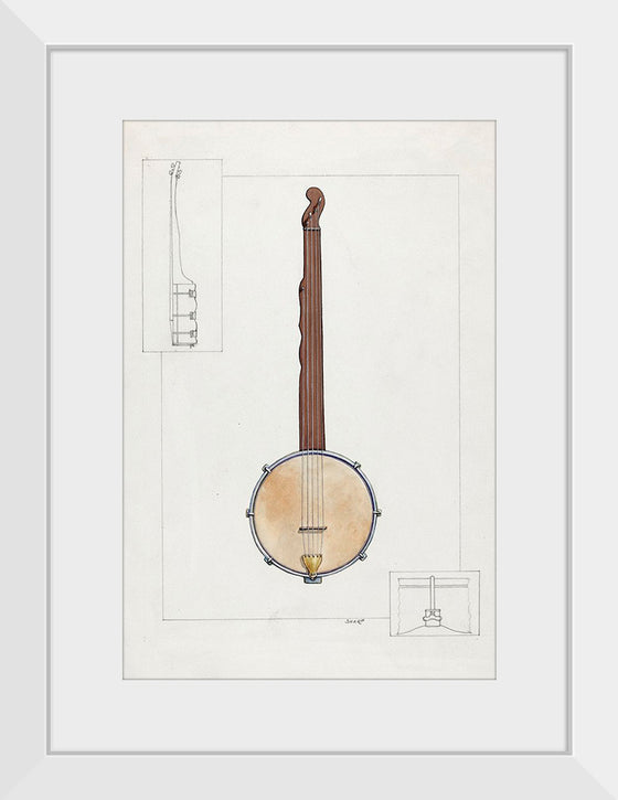 "Plantation Banjo (ca.1937)", Floyd R. Sharp