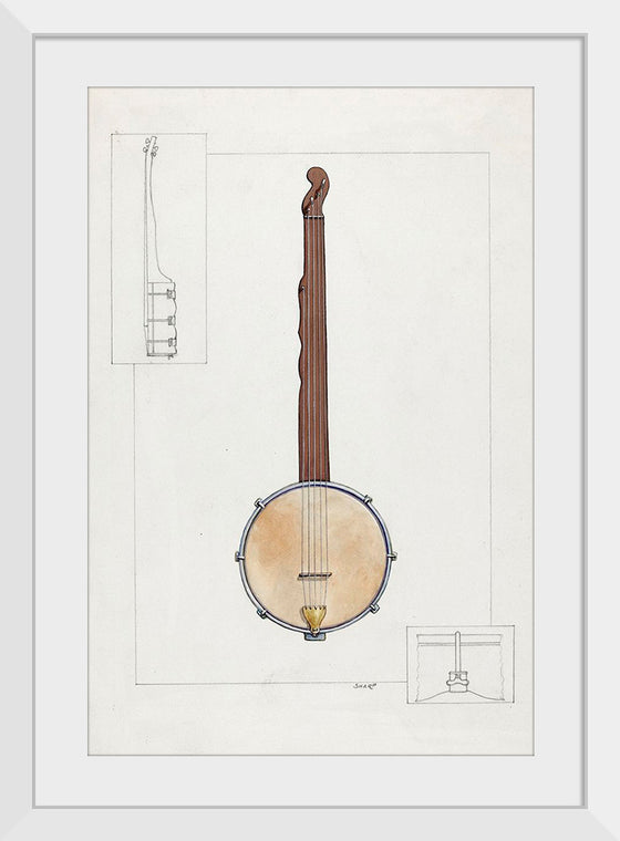 "Plantation Banjo (ca.1937)", Floyd R. Sharp