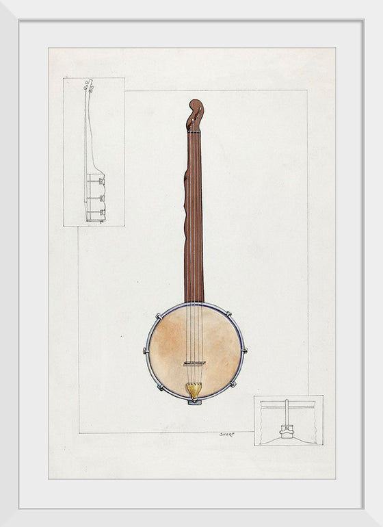 "Plantation Banjo (ca.1937)", Floyd R. Sharp