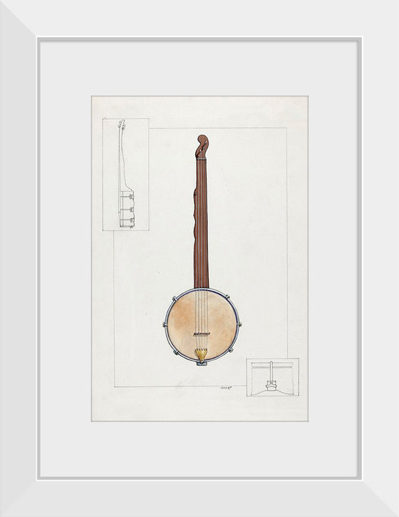 "Plantation Banjo (ca.1937)", Floyd R. Sharp