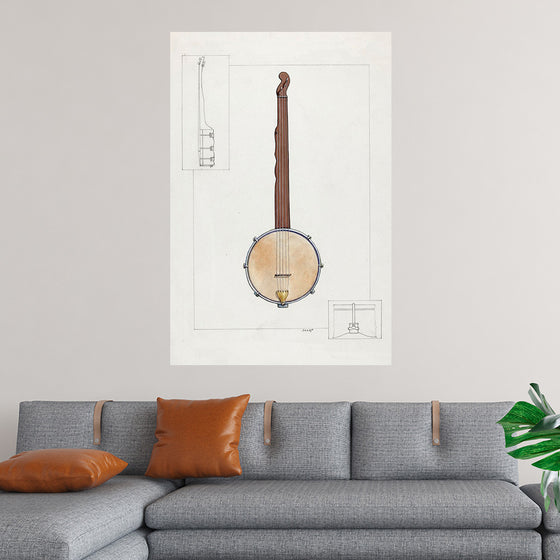 "Plantation Banjo (ca.1937)", Floyd R. Sharp