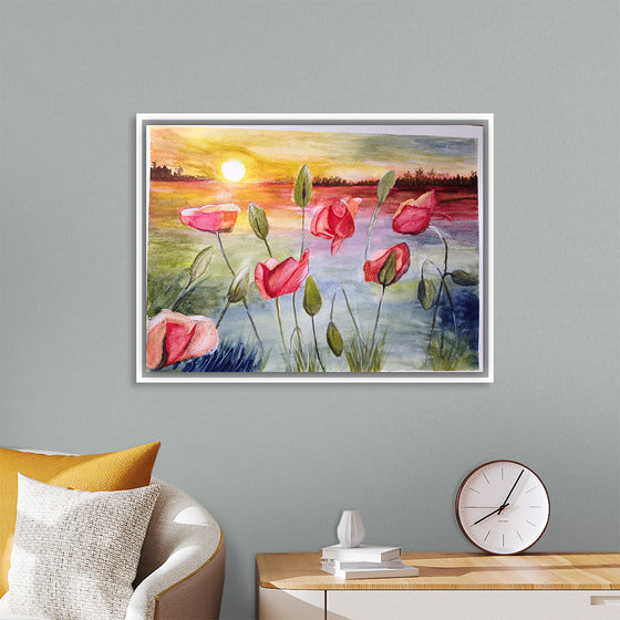 "Sunrise with Flowers and Sky", Maritess Sulcer