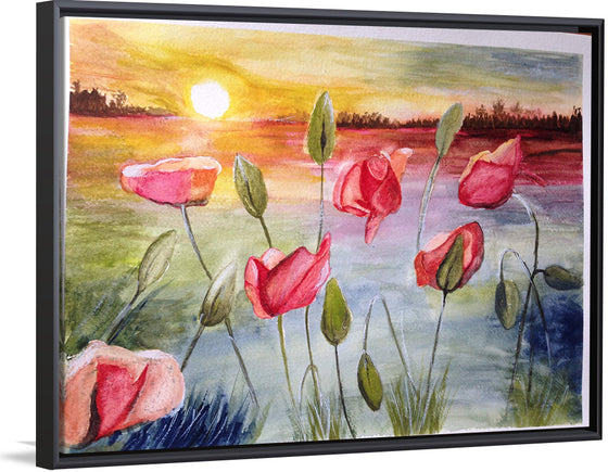 "Sunrise with Flowers and Sky", Maritess Sulcer