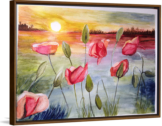 "Sunrise with Flowers and Sky", Maritess Sulcer