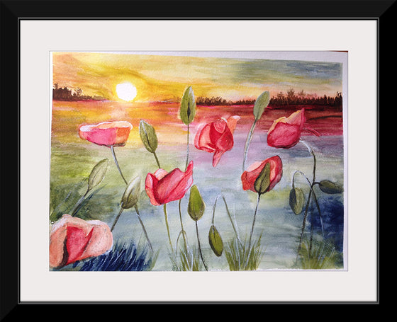 "Sunrise with Flowers and Sky", Maritess Sulcer