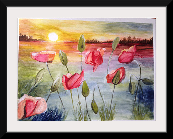 "Sunrise with Flowers and Sky", Maritess Sulcer