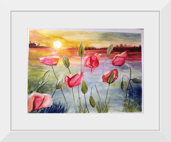 "Sunrise with Flowers and Sky", Maritess Sulcer