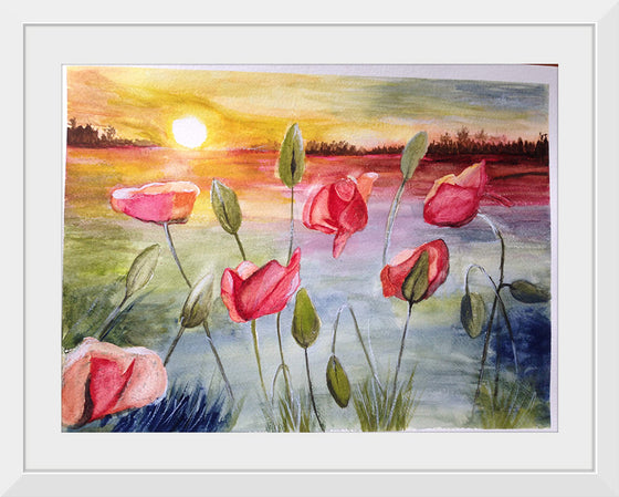 "Sunrise with Flowers and Sky", Maritess Sulcer