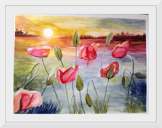 "Sunrise with Flowers and Sky", Maritess Sulcer