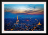 "Eiffel Tower and Paris Cityscape at Night"