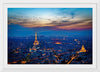 "Eiffel Tower and Paris Cityscape at Night"