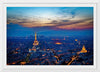 "Eiffel Tower and Paris Cityscape at Night"