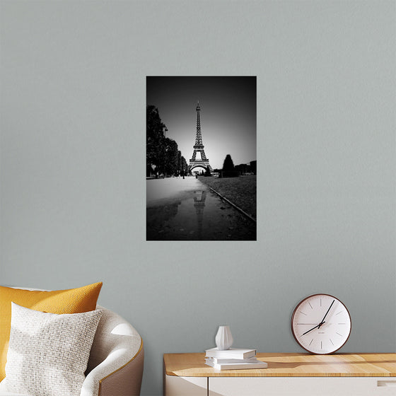 "The Eiffel Tower in Black and White"