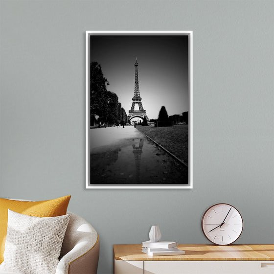 "The Eiffel Tower in Black and White"