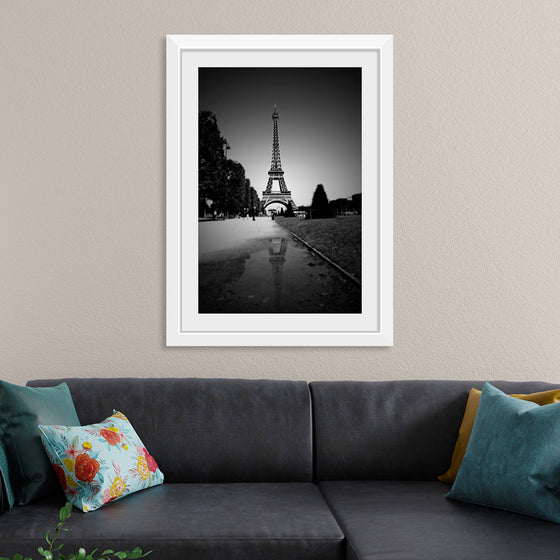 "The Eiffel Tower in Black and White"