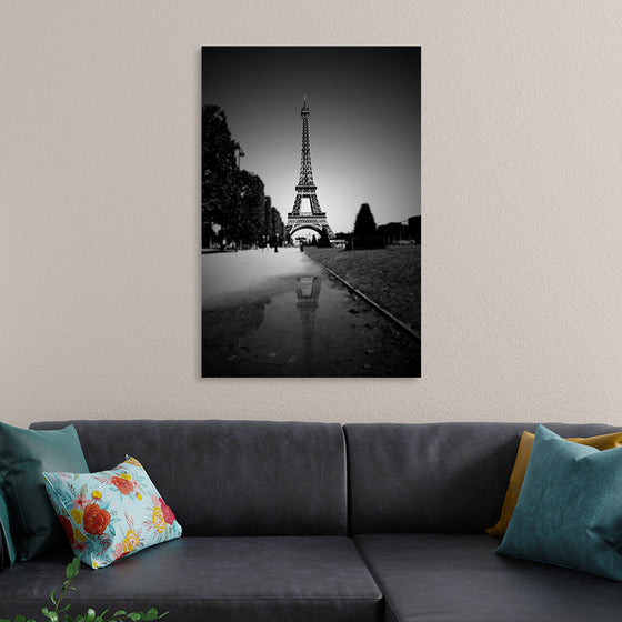 "The Eiffel Tower in Black and White"