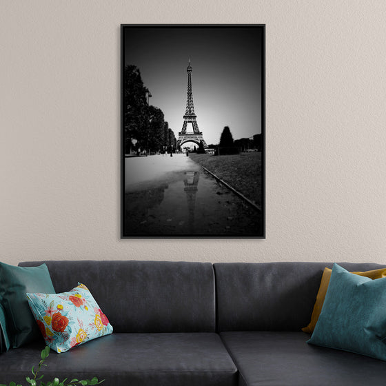 "The Eiffel Tower in Black and White"