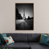 "The Eiffel Tower in Black and White"