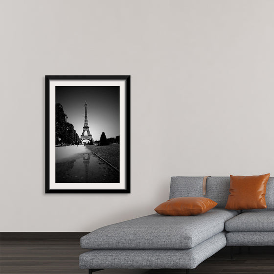 "The Eiffel Tower in Black and White"