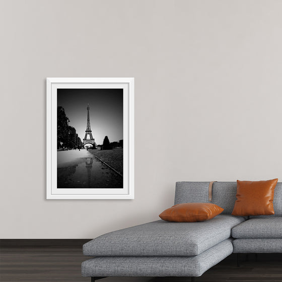 "The Eiffel Tower in Black and White"