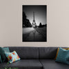 "The Eiffel Tower in Black and White"