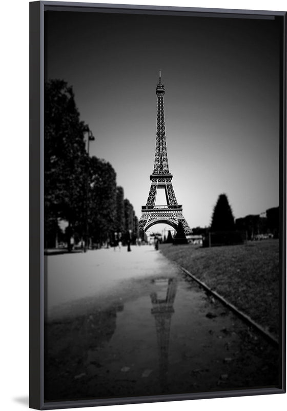 "The Eiffel Tower in Black and White"