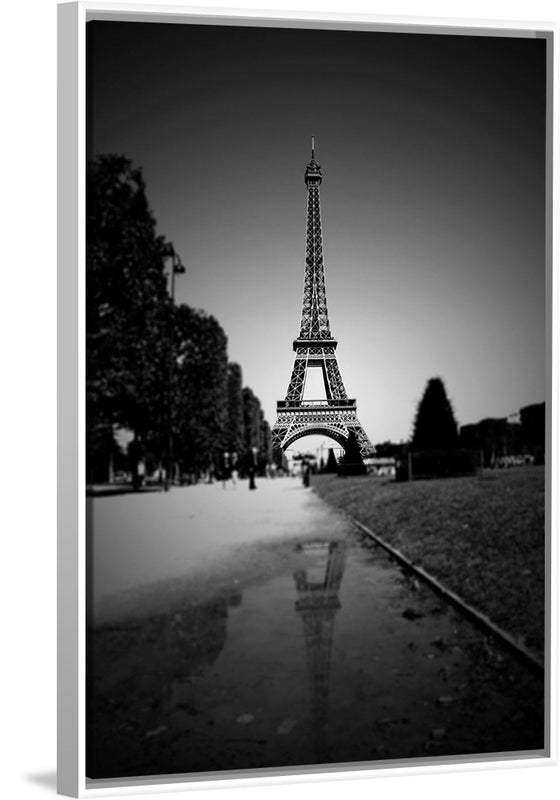 "The Eiffel Tower in Black and White"