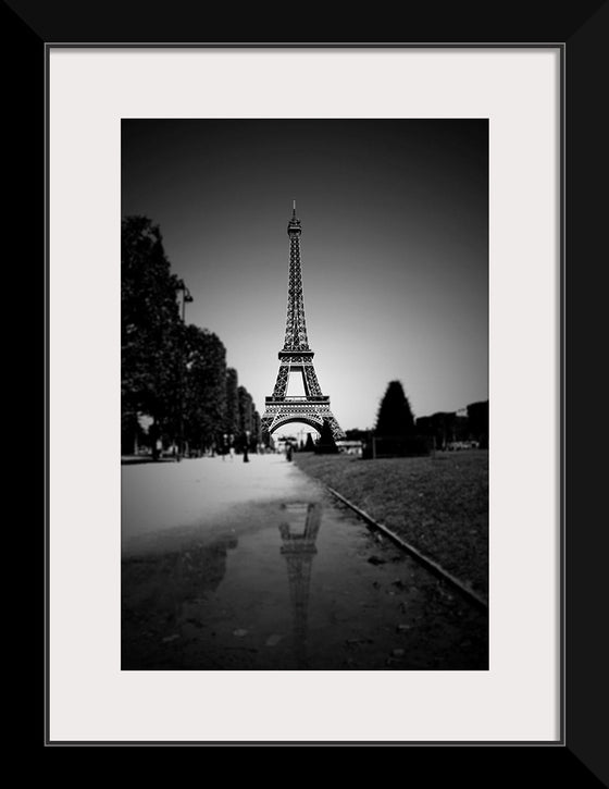 "The Eiffel Tower in Black and White"