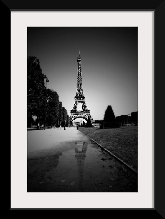 "The Eiffel Tower in Black and White"