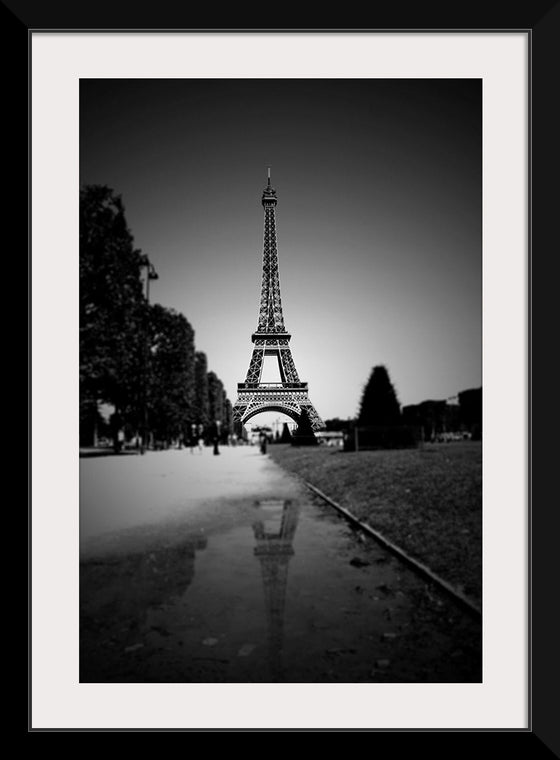 "The Eiffel Tower in Black and White"