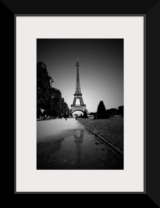 "The Eiffel Tower in Black and White"