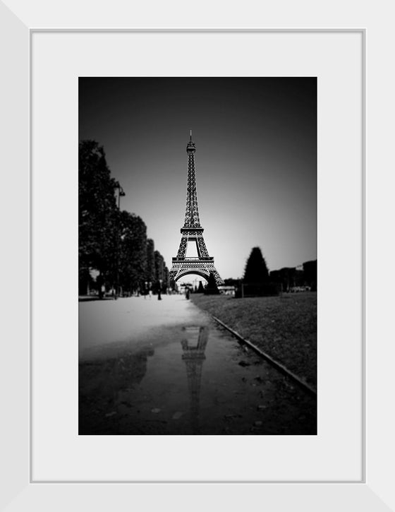 "The Eiffel Tower in Black and White"