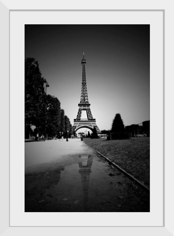 "The Eiffel Tower in Black and White"